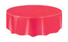 Plastic Table Cover Round - Red