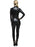 Fever Miss Whiplash Costume, Black, with Zip Up Catsuit - Large