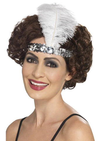 Silver Flapper Headband