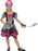 Perfect Pirate Girl Costume, Black & Pink, with Dress & Hat - 7-9 Years
