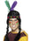 Native American Inspired Feathered Headband, Multi-Coloured, with 2 Feathers.