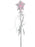 Silver Star Wand With Pink Fluff