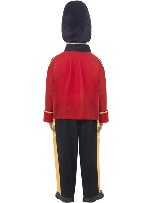 Busby Kids Guard Costume, Red, with Top, Trousers & Hat -7-9 Years