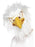 Eagle Mask, Full Overhead, White, Latex, with Fur