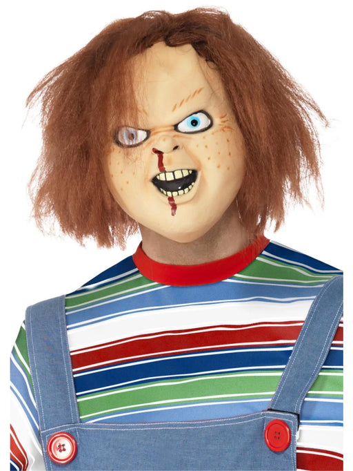 Chucky Latex Mask, Brown, Full Overhead