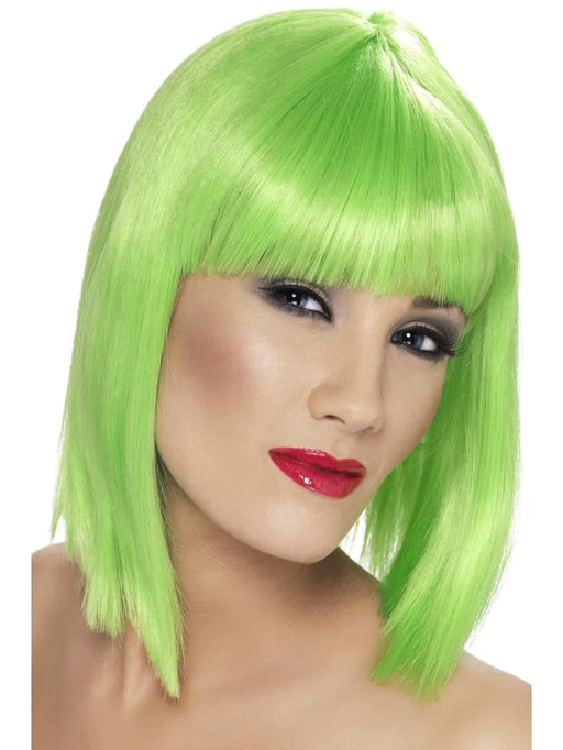 Glam Wig Short Neon Green