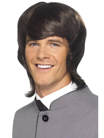 Wig Brown Mod 60's Male