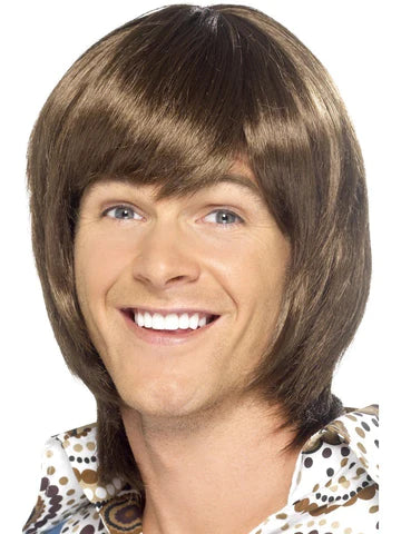 70s Heartthrob Brown Wig