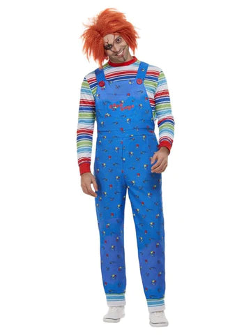 Chucky Mens Costume Blue Large