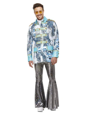 Carnival Jacket White & Blue - Large