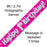 Happy Birthday Pink Holographic 9ft Banner