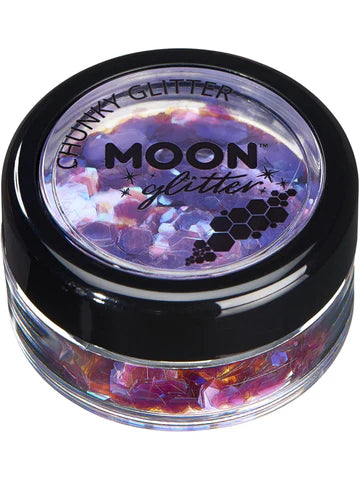 Moon Holographic Purple Chunky Glitter 3g