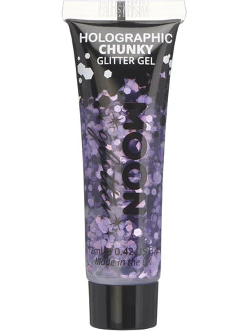 Moon Glitter Purple Chunky Glitter Gel, 12ml
