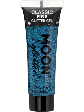 Moon Glitter Classic Fine Blue Glitter Gel, 12ml