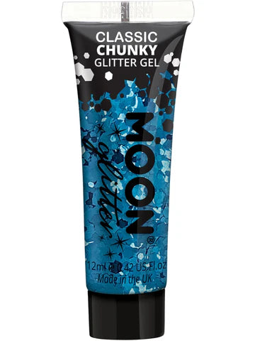 Moon Glitter Blue Chunky Glitter Gel, 12ml