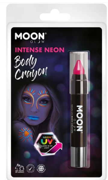 Moon Intense Neon Hot Pink Face Body Crayon — Red Fox Party Supplies