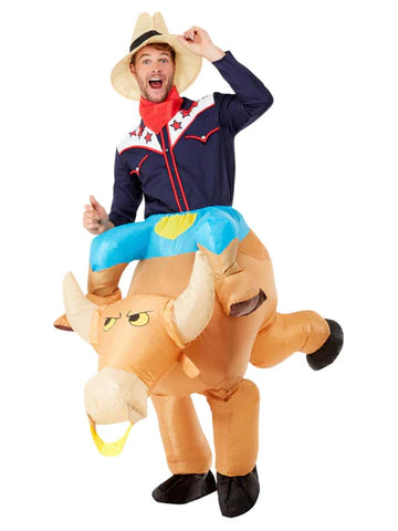 Inflatable Bull Rider Adult Costume