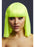 Fever Lola Wig,Neon Lime  Blunt Cut Bob with Fringe, 30cm / 12in
