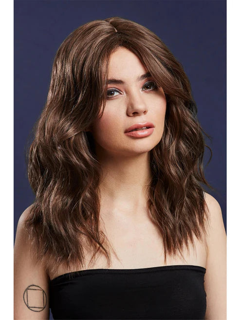 Fever Ashley Wig, Two Toned Blend, Wavy Long Layered, Centre Parting, 48cm/ 19in