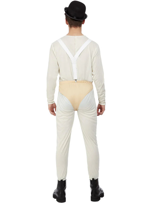 Cult Classic Costume, White, Bodysuit, Pants, Braces & Hat - Medium
