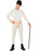 Cult Classic Costume, White, Bodysuit, Pants, Braces & Hat - Medium