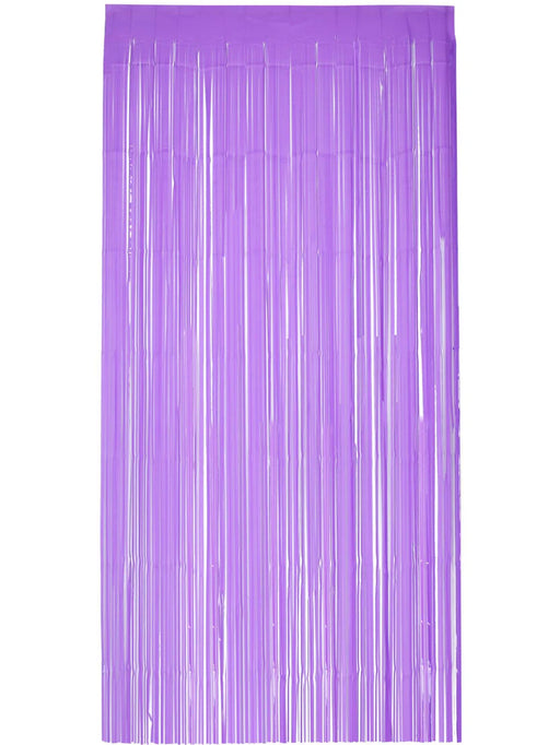 Matt Fringe Curtain Backdrop, Purple