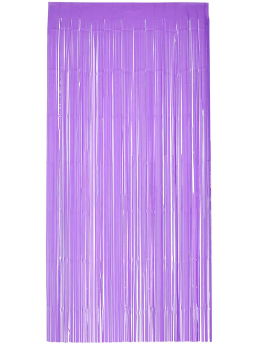Matt Fringe Curtain Backdrop, Purple