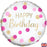 Pink & Gold Dots Happy Birthday Foil 18''/45.7cm
