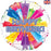 Bright Star Happy Birthday Foil Balloon 18''/45cm