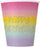 Rainbow Star Happy Birthday 8 Foil Stamped Paper Cups 270ml (9oz)