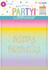 Rainbow Star Happy Birthday 8 Loot Bags 22.5cm x 18cm