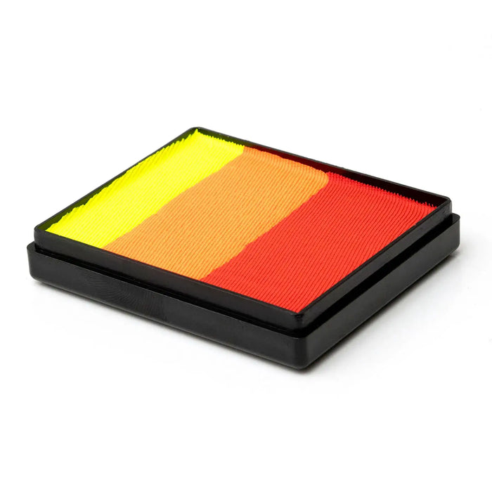 Global Colours Brightest Tiger Split Cake Face Paint 50g