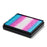 Global Colours Trans Flag 50g split cake face paint with Baby Blue, Candy Pink and White colour stripes
