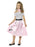 50s Poodle Girl Costume, Pink, with Dress, Neck Tie & Belt