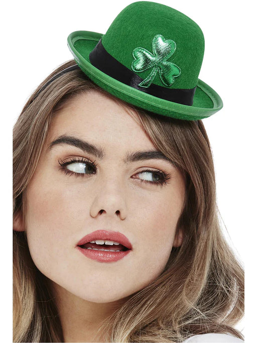 Paddy's Day Mini Bowler Hat, Felt
