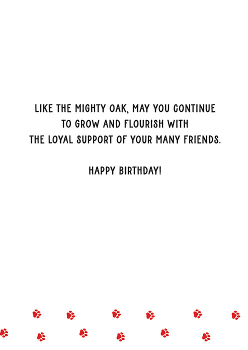 Dogs In Line Birthday Card