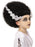Universal Monsters Bride of Frankenstein Wig Wig, Black with White Streaks