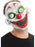Clown Mask, White PVC, with Moving Eyes