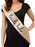 Deluxe Glitter Bride Tribe Sash, Gold & Black