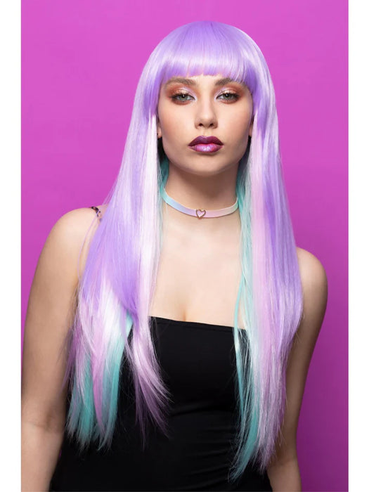 Manic Panic® Fairy Queen™ Downtown Diva™ Wig Long Straight with Curved Fringe, Heat Styleable