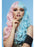 Manic Panic® Cotton Candy Angel™ Siren™ Wig Long Curled Ends with Fringe, Heat Styleable