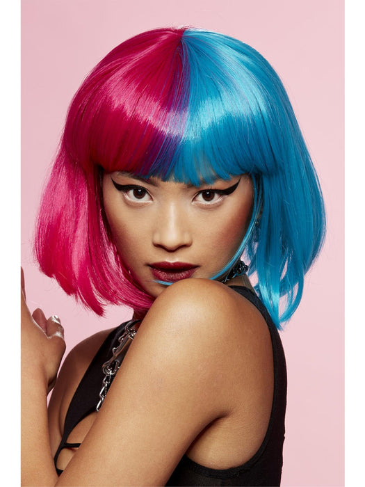 Manic Panic® Blue Valentine™ Glam Doll™ Wig Bob with Fringe, Heat Styleable