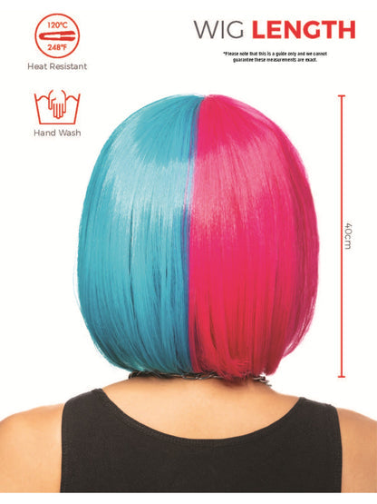 Manic Panic® Blue Valentine™ Glam Doll™ Wig Bob with Fringe, Heat Styleable