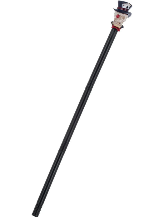 Extendable Voodoo Skull Cane 3 Piece, 88cm