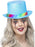 Clown Top Hat, Pearlised Blue