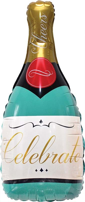 Champagne Bottle Foil 105cm
