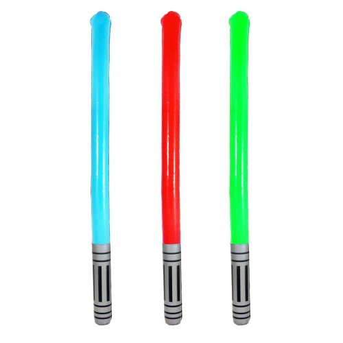 Inflatable Light Stick 90cm 3 assorted colours