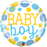 18" Foil Balloon - Baby Boy Dots