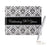 90th Guest Book With Pen Damask Pattern