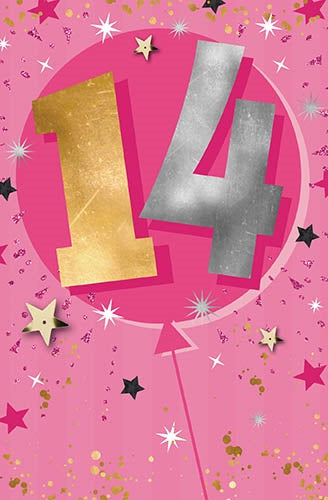 14th Birthday Card